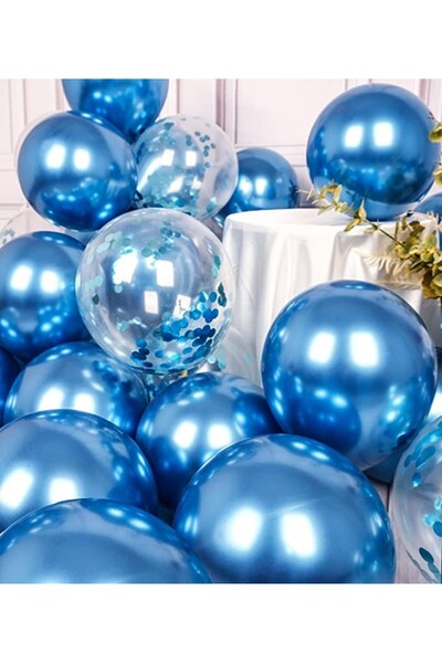 Azebu مجموعة بالونات معدنية وحفلات