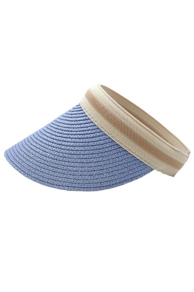 AXE SPORTSWEAR Pălărie de protecție solară cu vizor de paie pentru femei - pentru plajă și tenis