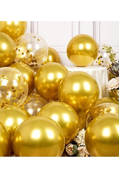 Azebu Metalik Balon ve Konfetili Balon Seti