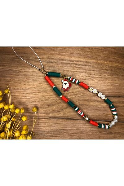 Bella Christmas New Year Concept Christmas Phone Charm Phone Accessory Strap