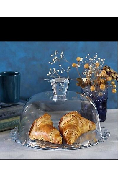 Paşabahçe Patisseria Cake Jar with Glass Lid - Presentation Plate with Glass Lid 96874