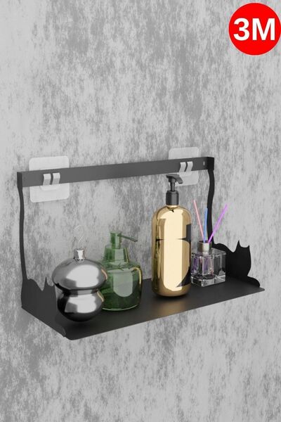 risingmaber Yapışkanlı Siyah Kedi Desenli Banyo Düzenleyici, Mutfak Düzenleyi...