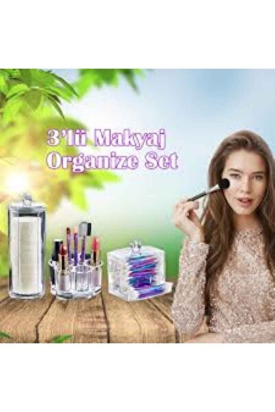 Bee Home Epar Акриловий люксовий набір для макіяжу з 3 предметами Ak-504