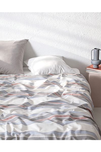 ELİSRA Gray Cotton Printed Bonar Single Pique