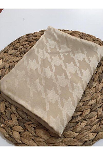 Eyfel jakarlı kaz ayağı ipek şal