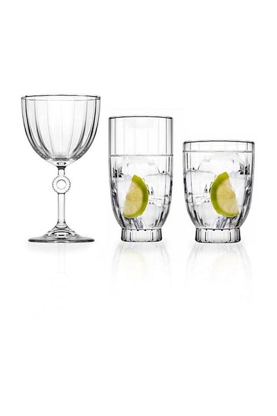 Paşabahçe Amore 18 Piece Water Glass, Soft Drink Glass and Goblet Set