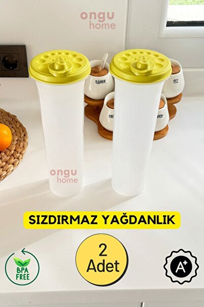 ongu home 2’li Moonstar Ölçekli Sızdırmaz Yağlık Yağdanlık A Kalite ( 2X1.1Li...