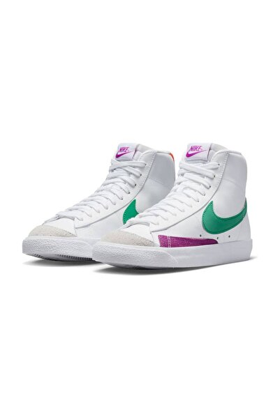 Nike Blazer Mid '77 Kadın Beyaz/renkli Sneaker Ayakkabı
