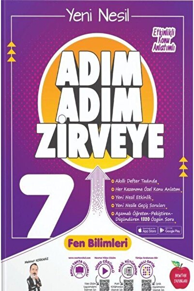 İndeks Akademi Yayıncılık 7. Sınıf Fen Bilimleri Adım Adım Zirveye Newton Yay...