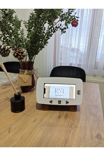 kntlazer Retro TV Peçete Kutusu, Cep Telefonu Standlı Peçete kutusu, Telefon ...