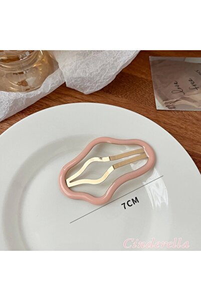 Cinderella Pachet de 2 moda pentru femei - agrafă laterală din metal roz de 7...