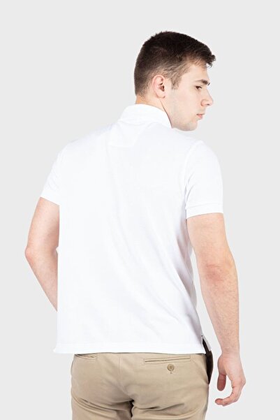 Nautica Men's Polo Neck White T-Shirt - KR7211