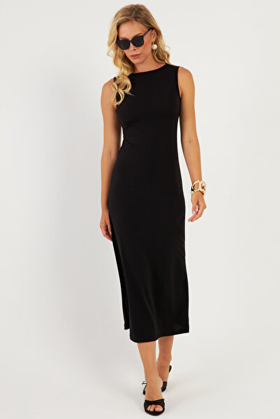 Cool & Sexy Black Basic Women's Dress - DMR2433