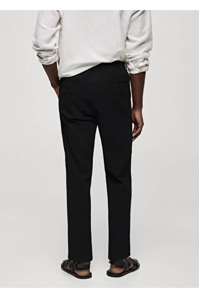 MANGO Man Gofre Pamuklu Pantolon