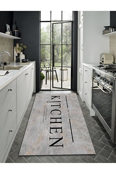 CAPPİO HALI Dijital Baskılı Makinada Yıkanabilir Salon Halısı Mutfak Halısı Y...