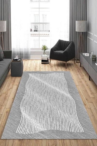 CAPPİO HALI Dijital Baskılı Makinada yıkanabilir Salon Halısı Mutfak Halısı Y...