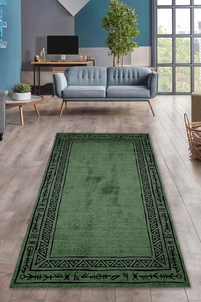 CAPPİO HALI Dijital Baskılı Makinada yıkanabilir Salon Halısı Mutfak Halısı Yolluk Halısı - CP1856