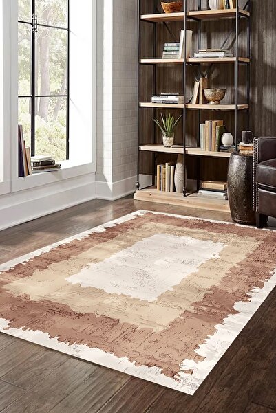 CAPPİO HALI Dijital Baskılı Makinada yıkanabilir Salon Halısı Mutfak Halısı Y...