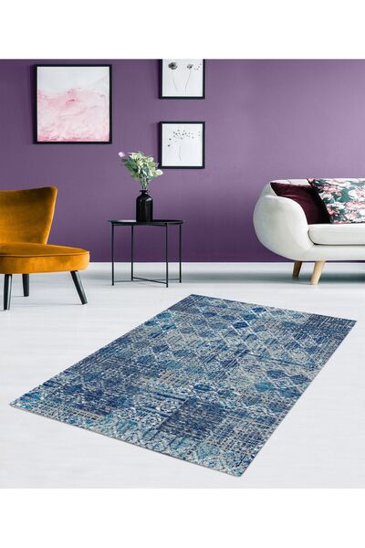 CAPPİO HALI Eskitme Kristal Detaylı Yıkanabilir Halı - CP410