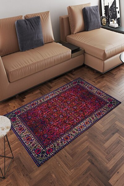 ESTA HALI Dijital Baskılı Makinada Yıkanabilir Salon Halısı Mutfak Halısı Yol...