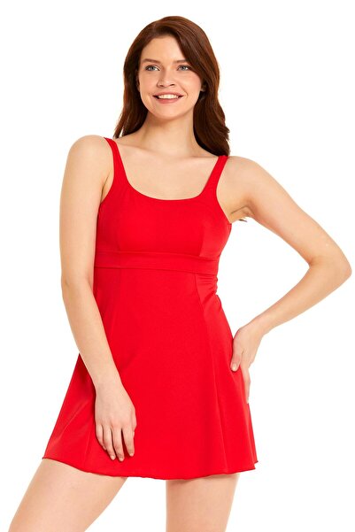 Argento Kırmızı Elbiseli Mayo