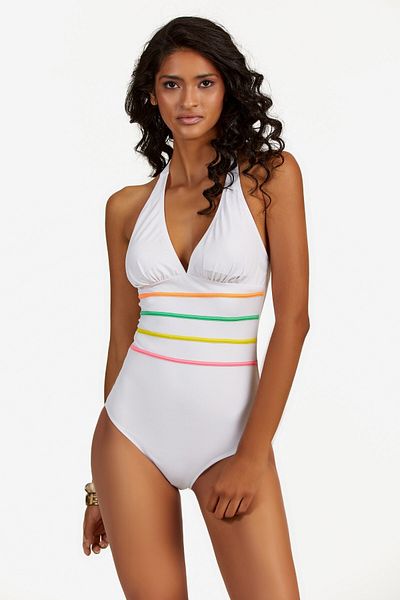 Argento Costum de baie de culoare albă