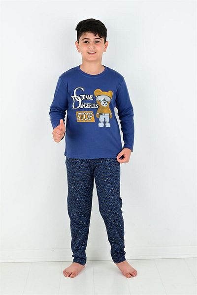 vitmo Băiat - Set de pijama Dangerous Game cu mâneci lungi