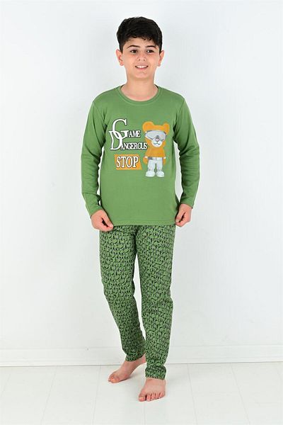 vitmo Băiat - Set de pijama Dangerous Game cu mâneci lungi