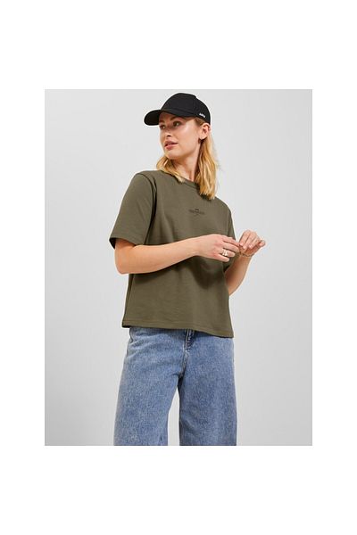 Jack & Jones Jack&Jones Свободна кройка с обло деколте, хаки, дамска тениска 12241203
