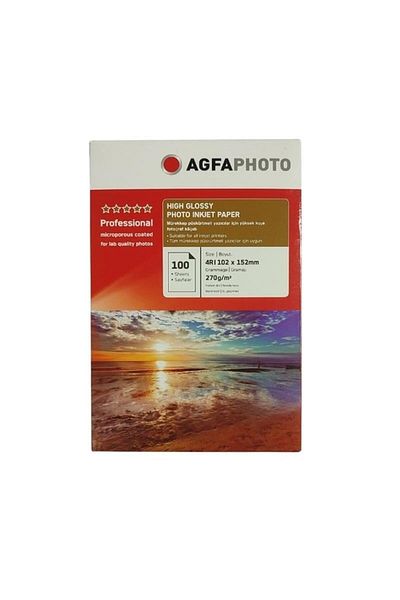 Agfa Photo Paper High Glossy 10X15 (4R) 270Gr (100 Pcs)