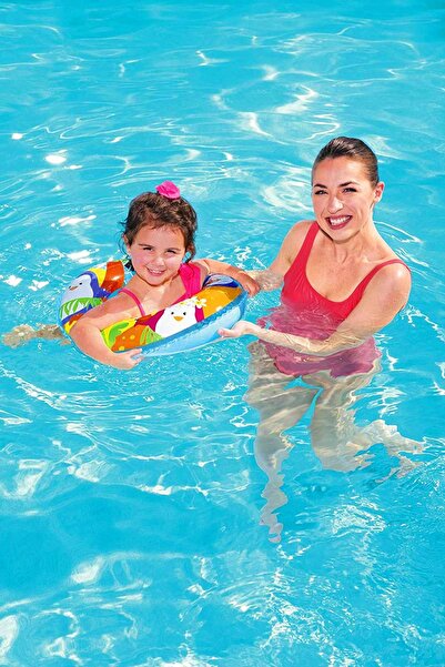 Telvesse Sea Themed 3-6 Years Bag Swimming Ring Pool Sea Inflatable Swimming Ring 51 cm