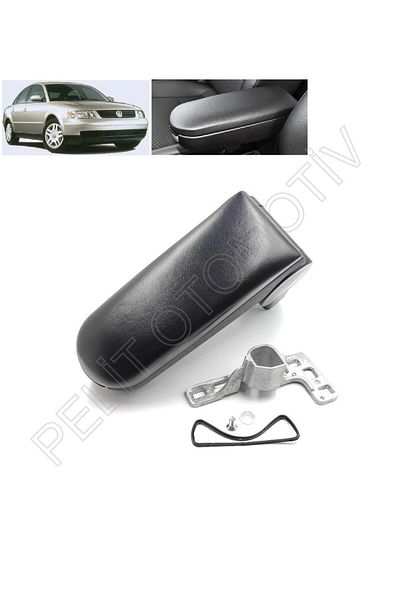 PELİTOTOMOTİV Passat B5 Center Console Holder - Black Leather Handle, 3B0864207SD