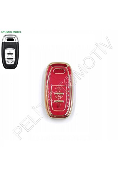 PELİTOTOMOTİV Κάλυμμα κλειδιού Audi A1 A3 A4 A5 A6 A7 A8 Superlux κόκκινο