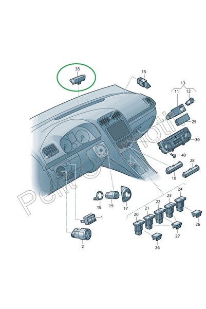 PELİTOTOMOTİV Jetta Ön Göğüs Üstündeki Kapak 5c7919068a