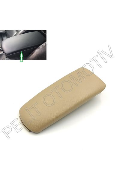 PELİTOTOMOTİV Armrest Cover for Audi A4 (2001-2008) Beige Leather 8e0864245
