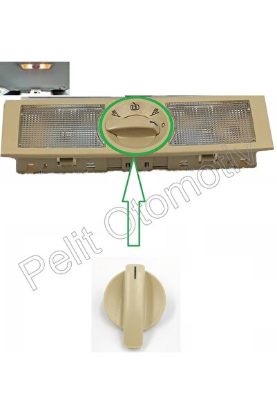 İthal Polo (2002-2010) Arka Tavan Lamba Düğmesi 6q0947291a / 6q0947291b (bej)