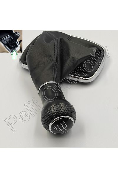 OEM Golf 4 Gear - Gasoline Wide Type Knob Gaiter (Nickel Plated 1j0711113)