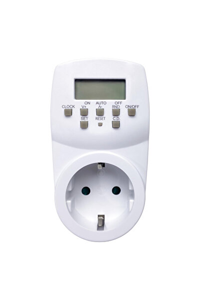Go İthalat HOROZ TIMER-2 1780W Digital Weekly Time Setting Socket (3731)