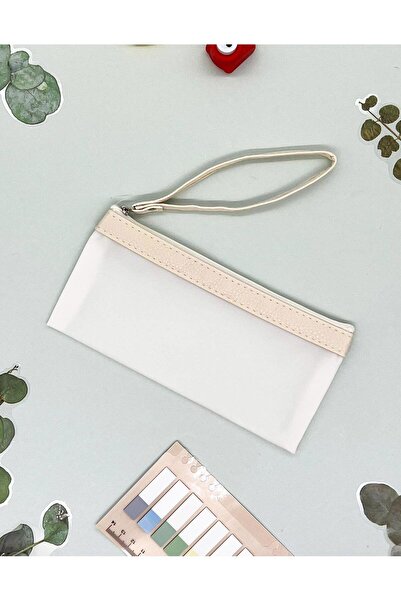 Kağıt Gemi Dükkan Αδιάβροχη κρεμ μαλακή τσάντα / θήκη / μολυβοθήκη