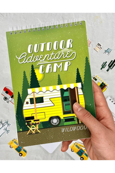 Kağıt Gemi Dükkan Caiet fără linii pentru aventuri în aer liber, 60 de coli, ...