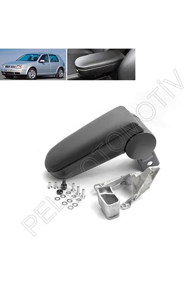 PELİTOTOMOTİV Golf 4 Black Leather Center Console Armrest - 3B0864209SD