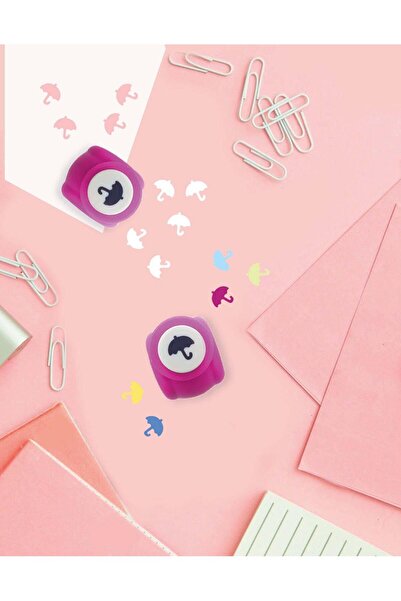 Kağıt Gemi Dükkan Şemsiye Desenli Mini Delgeç