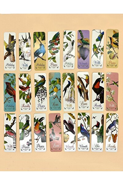 Kağıt Gemi Dükkan 28 de semne de carte cu păsări colorate