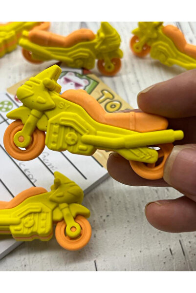 Kağıt Gemi Dükkan Goma de șters galbenă cu motor drăguț