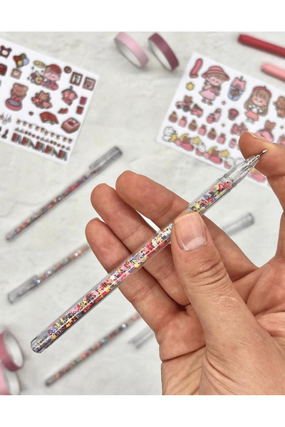 Colorful Sequin Steel-Tipped Utility Knife with Pen Look/ Art Knife / Bullet Journal/Snap Blade