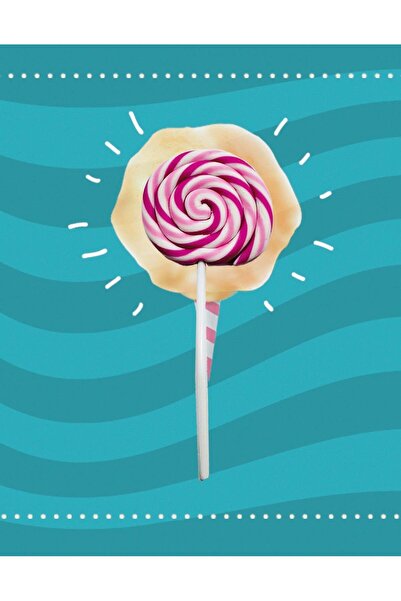 Kağıt Gemi Dükkan Roz - Gumă de șters albă în formă de acadea