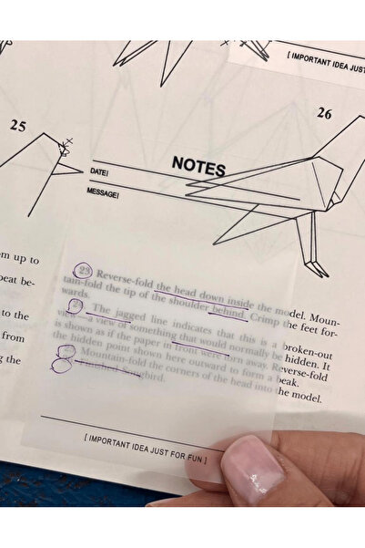 Kağıt Gemi Dükkan ملاحظات ناعمة شفافة بعد ذلك / ملاحظة لاصقة شفافة / ملاحظة لاصقة / مجلة رصاصة
