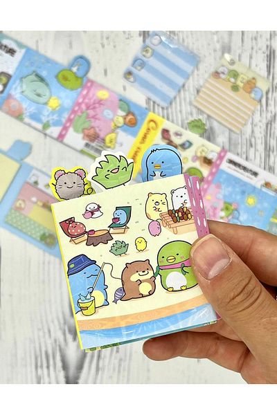 Kağıt Gemi Dükkan Cute Sumikko Picnic Themed Post-it / Sticky Note / Index