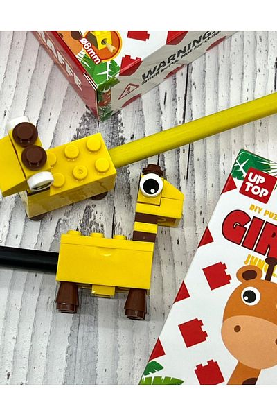 Kağıt Gemi Dükkan Giraffe Lego Pencil Sharpener / Pencil Sharpener