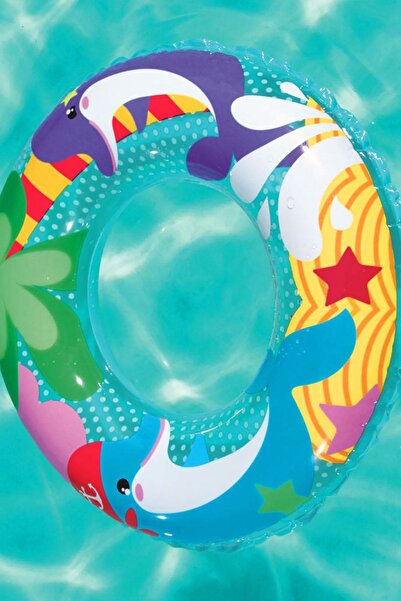 Telvesse Sea Themed 3-6 Years Bag Swimming Ring Pool Sea Inflatable Swimming Ring 51 cm